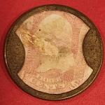 1862 Civil War 3¢ Encased Postage Stamp - Ayer’s Sarsaparilla