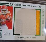 2020 Panini Clyde Edwards-Helaire Encased Rookie Stamp