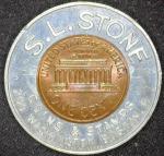 1960-D Encased Lincoln Cent Store Card