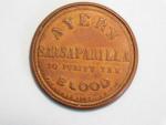 1862 Ayer's Sarsaparilla 3 Cent Washington Stamp