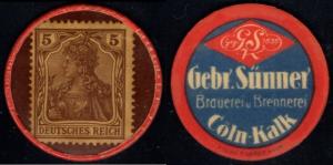 Rare Germany Encased 5 Pfennig Postage Stamp