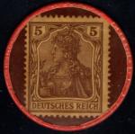 Rare Germany Encased 5 Pfennig Postage Stamp