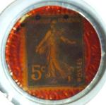 1920 France Empruit National 5c Encased Stamp