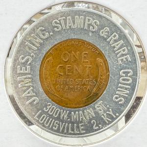 1953-D Lincoln Wheat Penny Encased Coin Collection