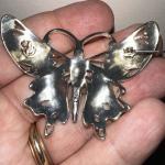 Monet Brooch with Purple Lavender Rhinestones