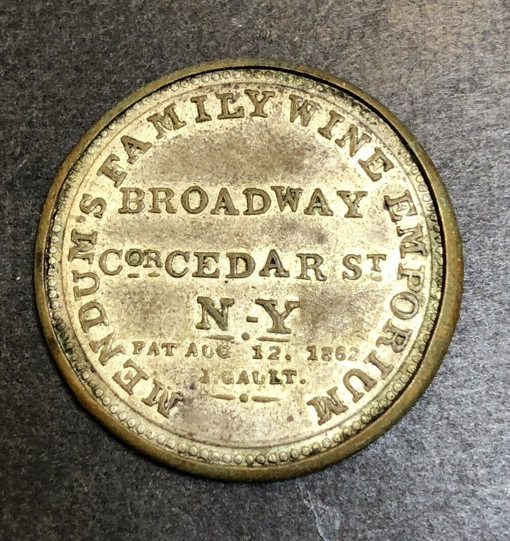 Civil War Encased Postage Stamps - Mendums Wine Emporium