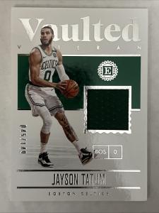 Jayson Tatum 2019-20 Encased Game Worn Patch