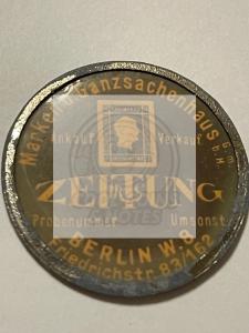 1921 German Encased Postage Stamp