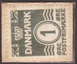 Denmark WWII Encased Stamp Coin Collectible