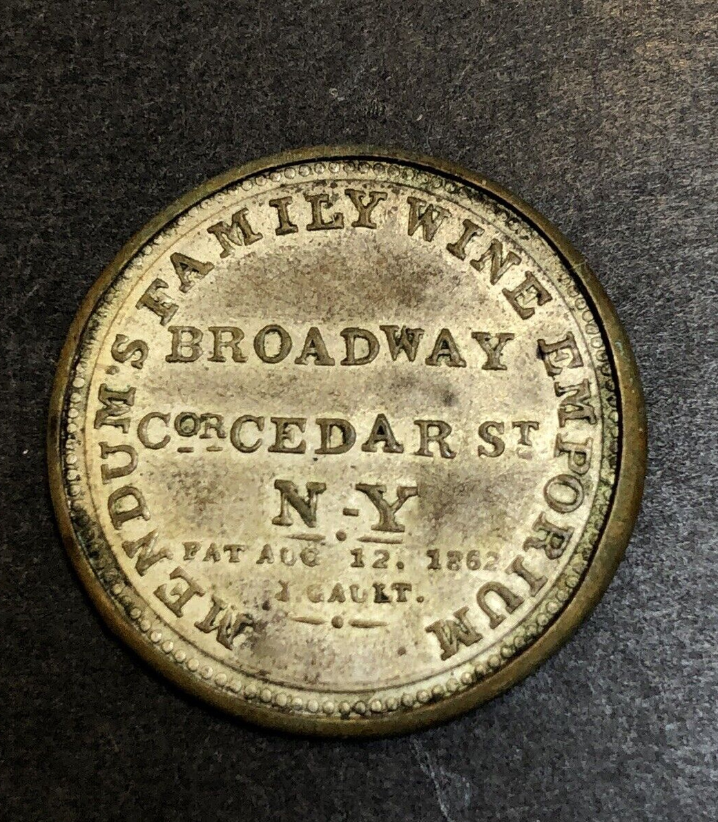 Civil War Encased Postage Stamps - Mendums Wine Emporium