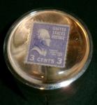 Sterling Postage Stamp Roll Holder with 3-Cent Stamps