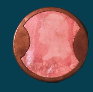 1862 3 Cents Encased Postage Stamp - Ayer's Pills