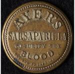 1862 Ayer's Sarsaparilla 3¢ Encased Postage Stamp
