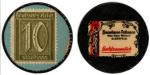 Germany 10 Pfennig Encased Postage Stamp