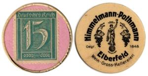 Rare Germany 15 Pfennig Encased Postage Stamp