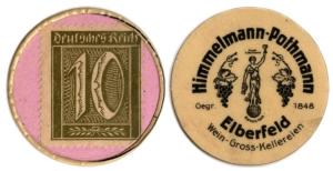 Germany Encased Postage Stamp 10 Pfennig Briefmarkengeld