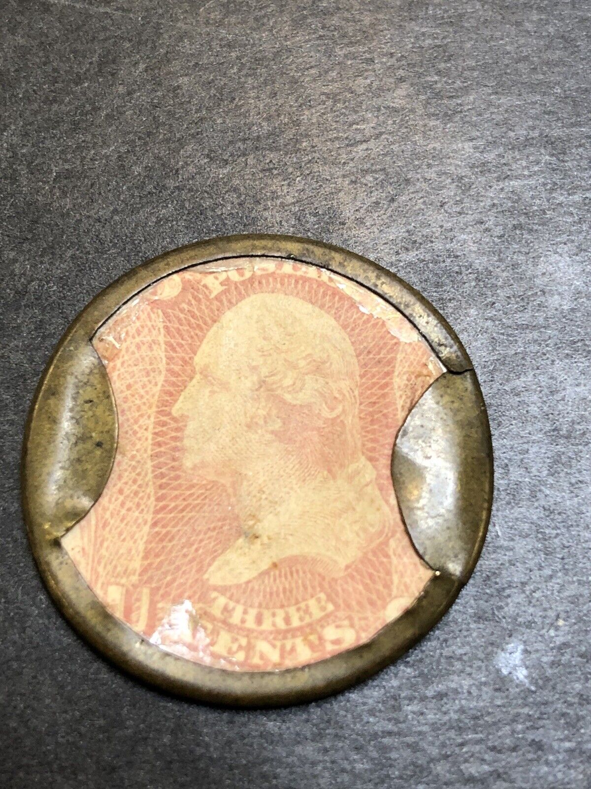 Ayers Sarsaparilla Encased Postage Stamp Coin EP34 EP15a