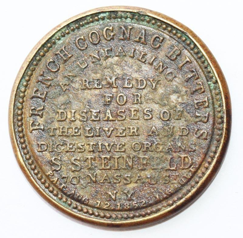 French Cognac Bitters Encased Postage Stamp