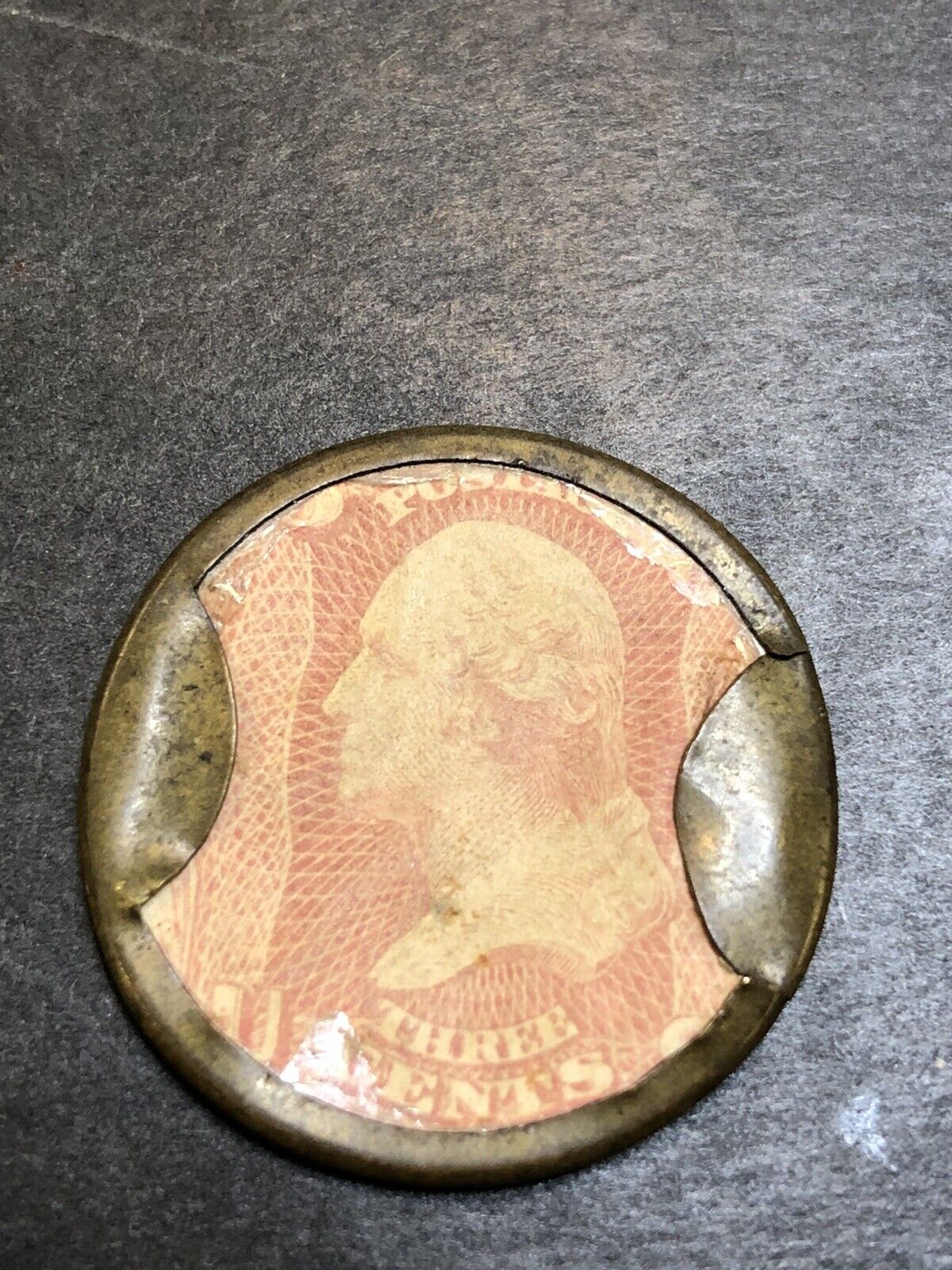 Ayers Sarsaparilla Encased Postage Stamp Coin EP34 EP15a
