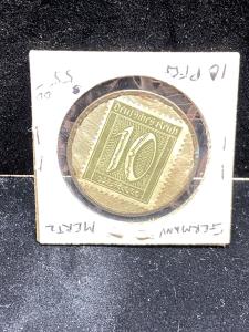 1920s German Merz-Werke 10 Pfennig Postage Stamp