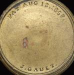 1862 John Gault Encased Washington 10¢ Postage Stamp