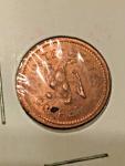 1863 US Copper Civil War Token, Tradesmen's Currency