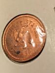 1863 US Copper Civil War Token, Tradesmen's Currency