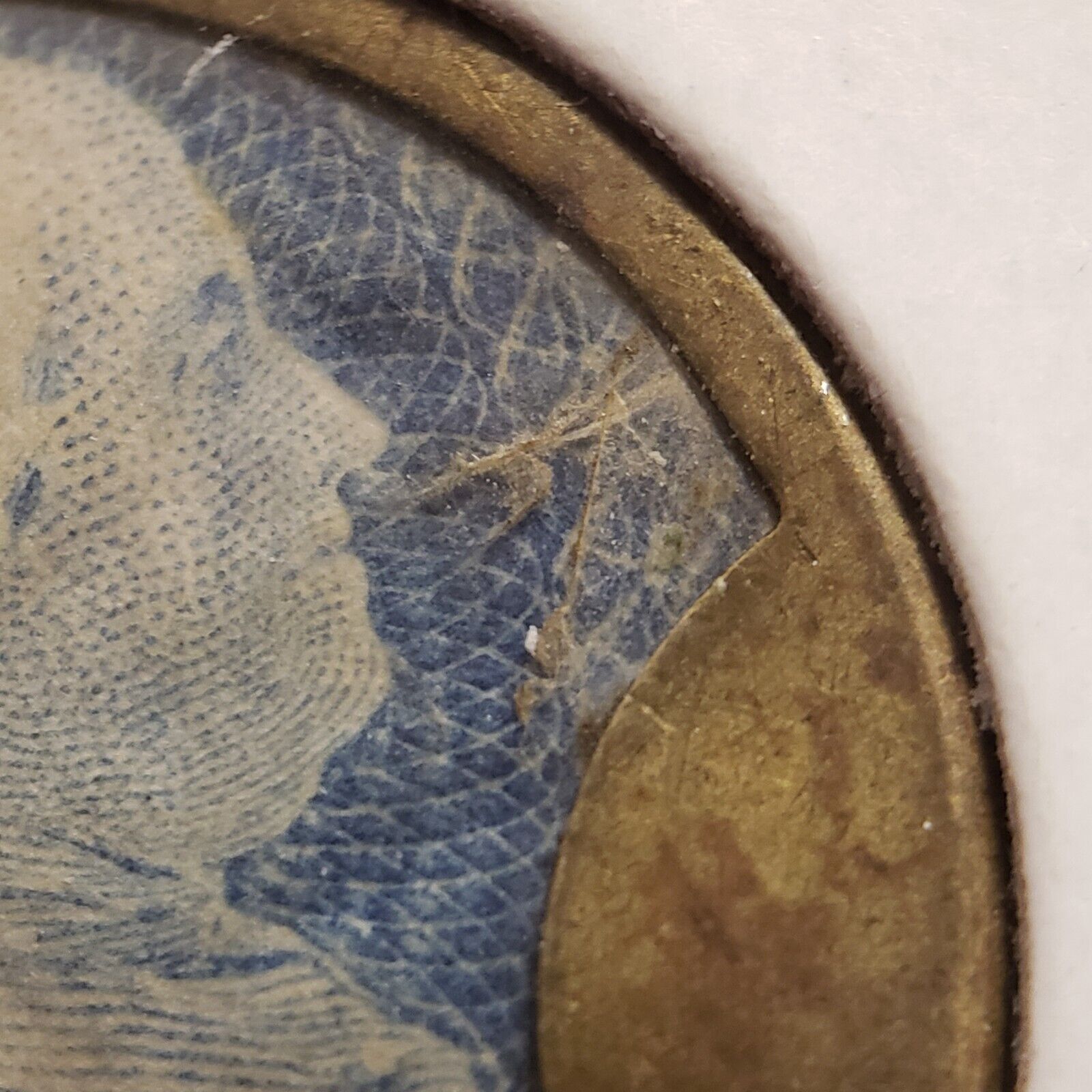 1862 Ayers Sarsaparilla Encased Postage Stamp+Token
