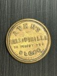 Ayers Sarsaparilla Civil War Postage Stamp Token