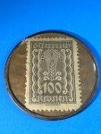 Austria 100 Kronen Encased Postage Stamp Token
