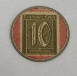 German Encased Postage Stamps: 5 & 10 Pfenning Set