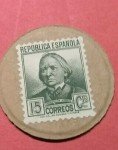Spain Encased Postage Stamp - Pre-WW2 Vintage