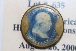 1862 Encased Postage Drake's Bitters 1 Cent Blue