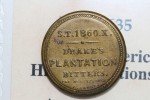 1862 Encased Postage Drake's Bitters 1 Cent Blue