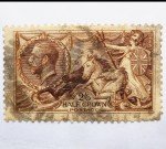 1915 Great Britain #173a Encased Stamp - Rare