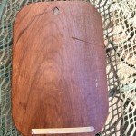 Large Copper Batik TJAP Stamp in Wood Frame