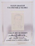 Richard Nixon Plexiglass Encased Postage Stamp Paperweight