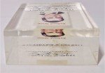 Richard Nixon Plexiglass Encased Postage Stamp Paperweight