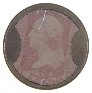 George Washington 3 Cent Encased Postage Stamp