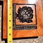 Copper Batik TJAP Stamp in Wood Frame
