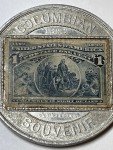 1893 Chicago World's Columbian Exposition Encased Stamp