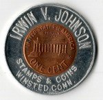 Irwin V. Johnson 1961 Connecticut Encased Penny