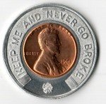 Irwin V. Johnson 1961 Connecticut Encased Penny
