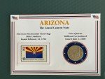 Arizona Mint Stamp with Encased State Quarter