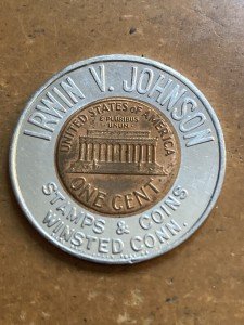 Irwin V. Johnson 1961-D Lincoln 1c Stamp