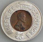 1953-D Louisville KY Encased Stamps & Coins