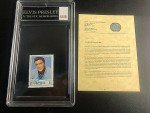 Elvis Presley Hair Memorabilia with Encased Stamp