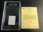 Elvis Presley Hair Memorabilia with Encased Stamp