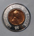 Dayton Ohio Encased Forest Park Cent Stamp