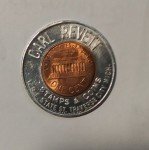 Carl Revett Traverse City Encased Cent Stamp